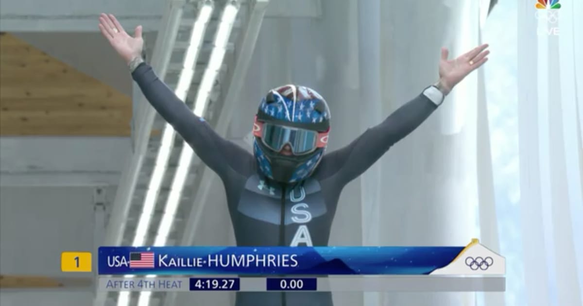 Team Usa Kaillie Humphries Wins Historic Gold In Debut Of Monobob Bobsled Beijing 2022 5772